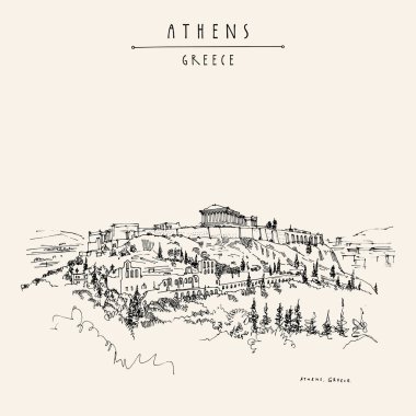 Parthenon Tapınağı ve Atina'da Akropolis
