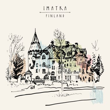 Jugend stil kale Imatra, Finlandiya 
