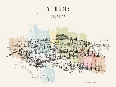 Parthenon Tapınağı ve Atina'da Akropolis