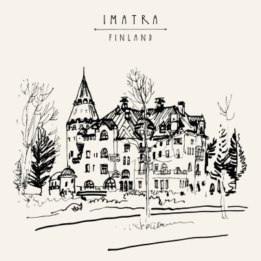 Jugend stil kale Imatra, Finlandiya 