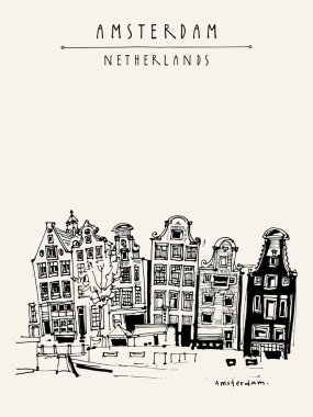 Amsterdam şehir merkezi, Hollanda 