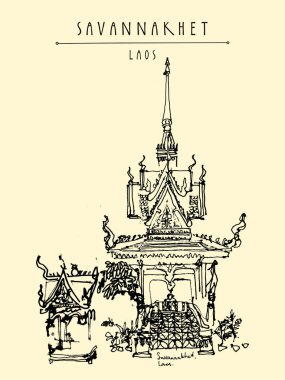 Savannakhet, Laos Budist tapınağı