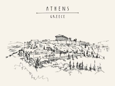 Parthenon Tapınağı ve Atina'da Akropolis