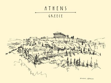 Parthenon Tapınağı ve Atina'da Akropolis