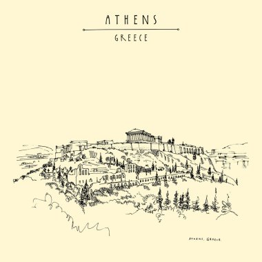 Parthenon Tapınağı ve Atina'da Akropolis