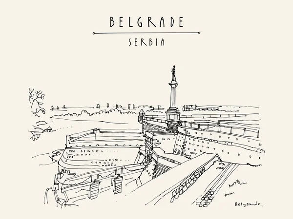 Sırbistan 'ın Belgrad kentindeki Kalemegdan Kalesi