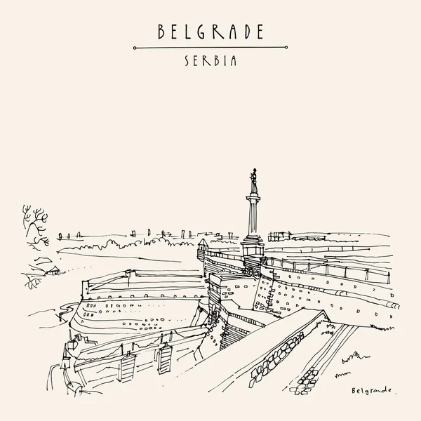 Sırbistan 'ın Belgrad kentindeki Kalemegdan Kalesi