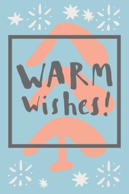 Yazıtı sıcak dileklerimle tebrik kartı