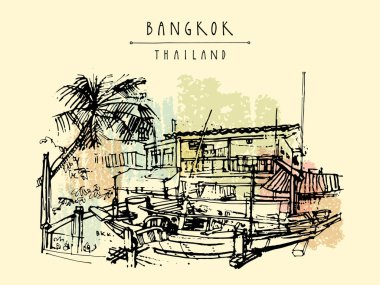 Bangkok eski geleneksel evleri 