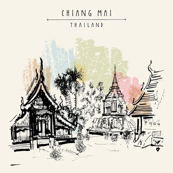 Chiang Mai, Tailandia — Vector de stock