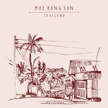 mae hong son çizilmiş kroki