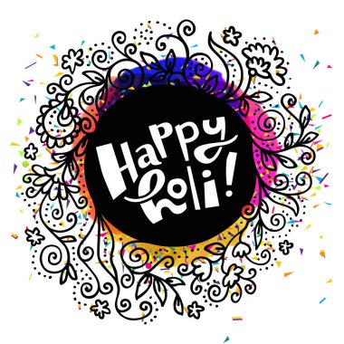 renkli mutlu bayram kartı