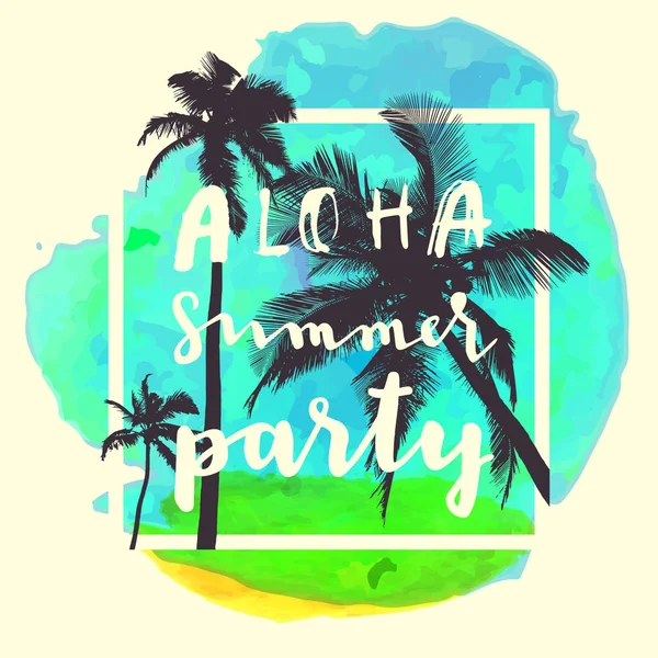 Aloha sommerfest — Stockvektor