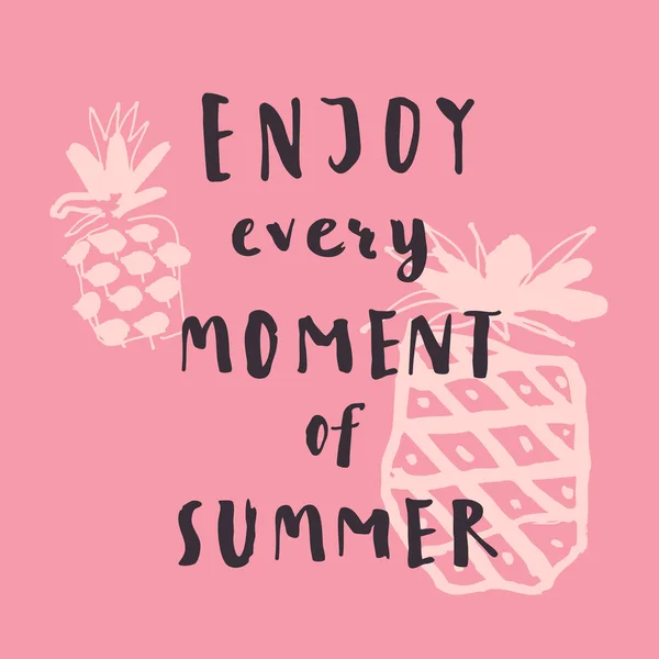 Enjoy Every Moment Of Summer — Stock Vector