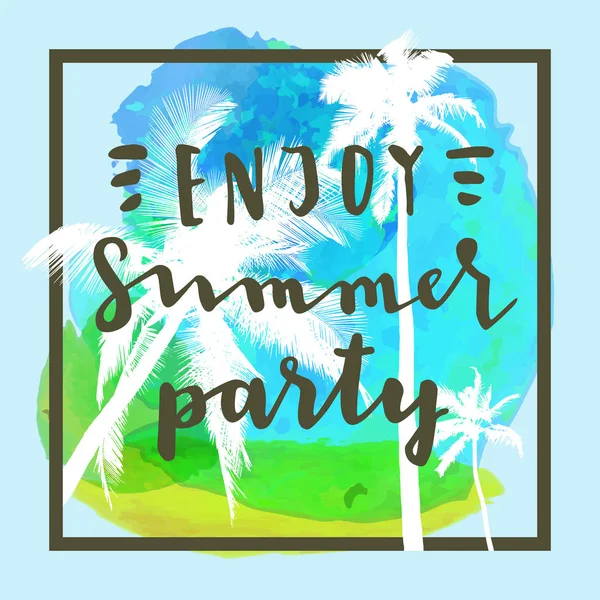 Enjoy Summer Party — Stock Vector