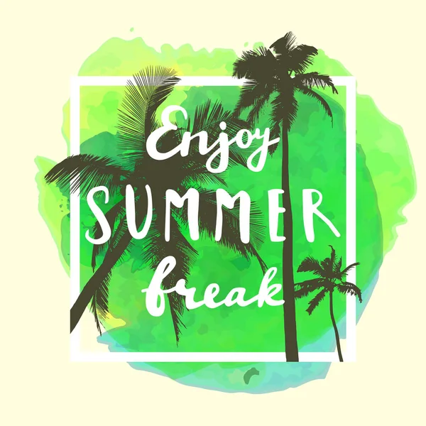Enjoy Summer Break greeting card Stock Vector Image by ©babayuka 120859602