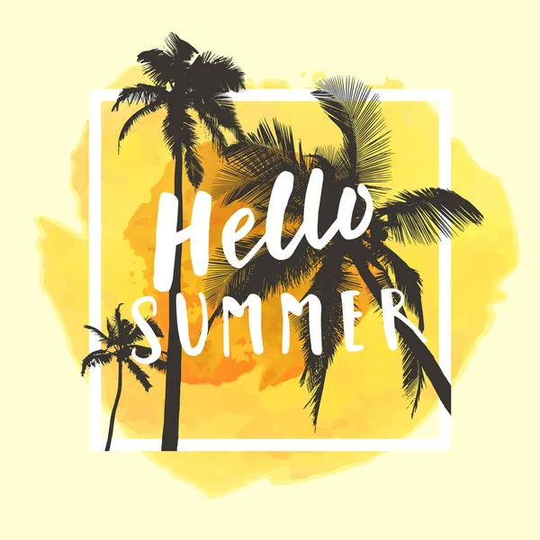 Hola diseño de verano — Vector de stock