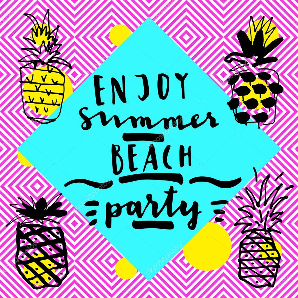 Enjoy Summer Beach Party card