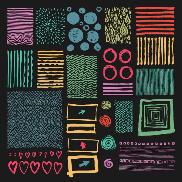 Grungy elle çizilmiş dokuları