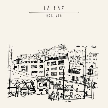 La Paz otobüs durağında
