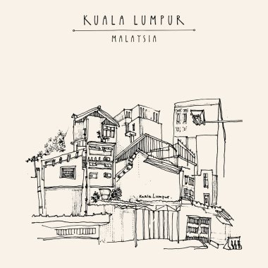 kartpostal ile Kuala Lumpur