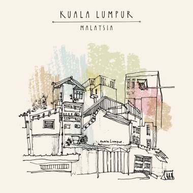 kartpostal ile Kuala Lumpur