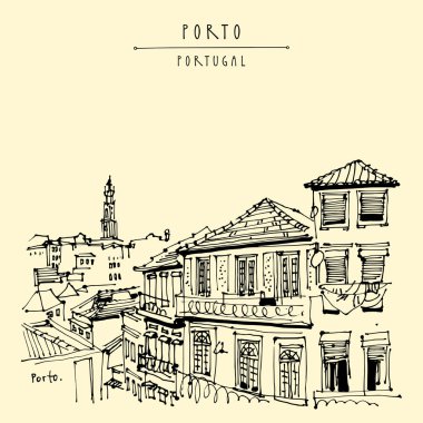 kartpostal street, Bina ve kilise ile