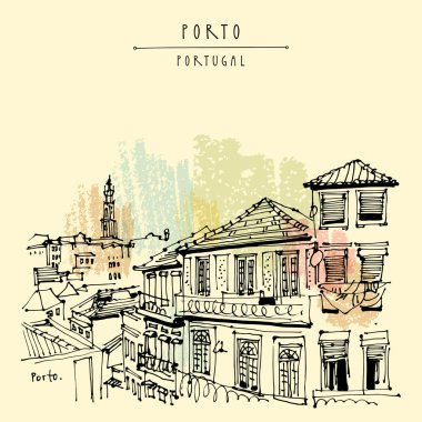 kartpostal street, Bina ve kilise ile