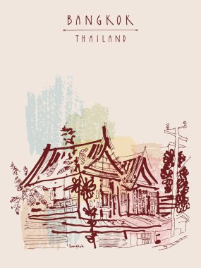 Bangkok eski geleneksel evleri
