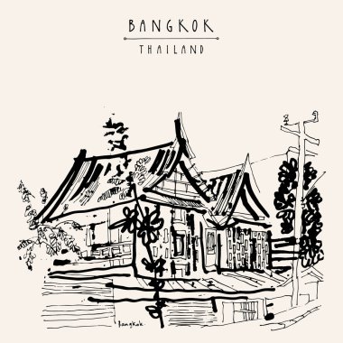 Bangkok eski geleneksel evleri