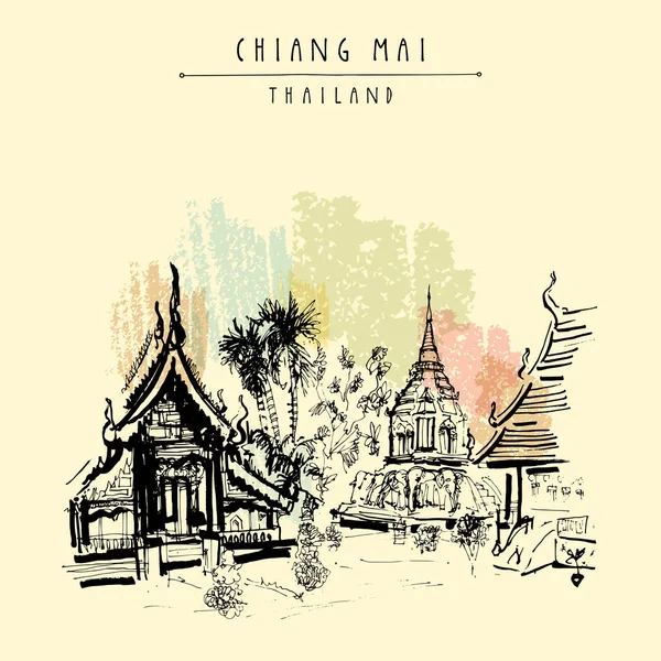 kartpostal ile şehrin en eski Budist tapınağı 