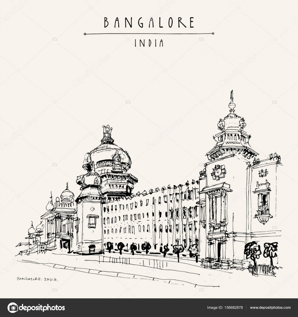 depositphotos 156682878 stock illustration bangalore bengaluru karnataka india