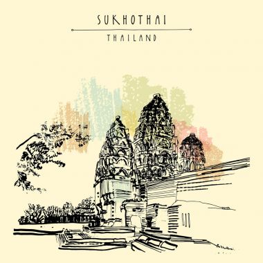 WAT si sawai sukhothai Tarih Parkı içinde