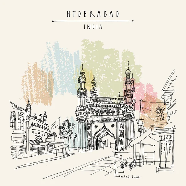 Charminar - ünlü tarihi cami.