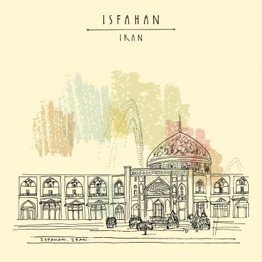 elle çizilmiş kartpostal seyahat