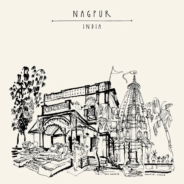 Vintage el çekilmiş kartpostal seyahat