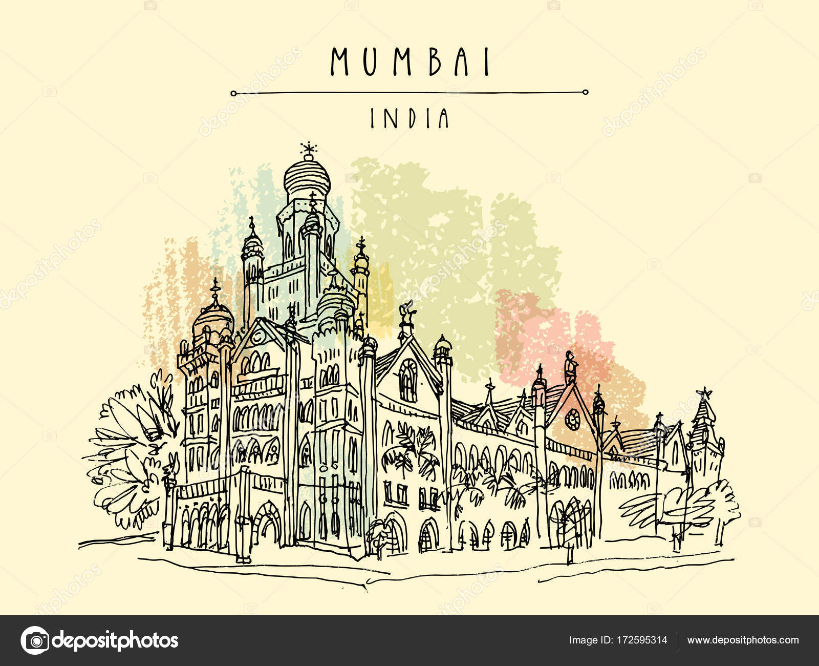 NewOld Taj and Gateway at Pradarshak  Mumbai Landmarks by Sidhaling  Ankalkote  City drawing City sketch Monument in india