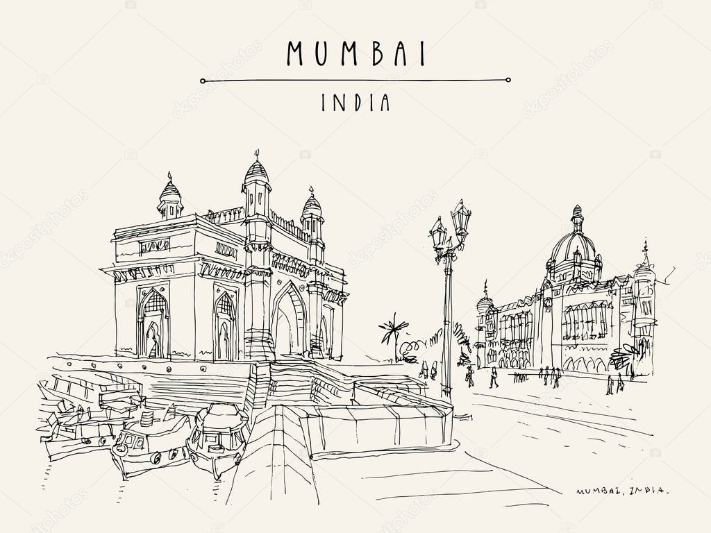 Gateway of India sketch 
