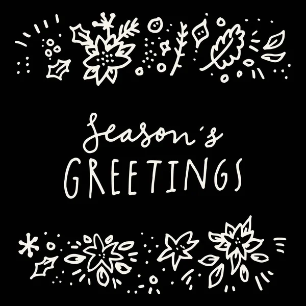 Seasons Greetings card — Stock Vector