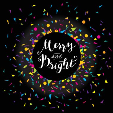 Neşeli ve parlak modern kaligrafi tasarım