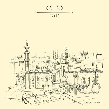 Kahire, Mısır, Kuzey Afrika. El Rifai Camii ve S 'den Madrassa