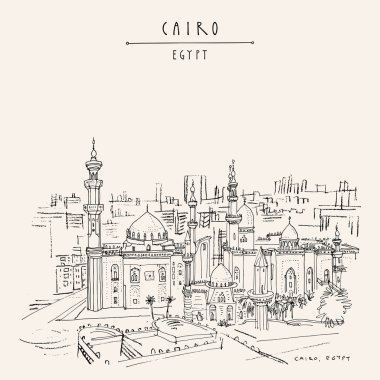 Kahire, Mısır, Kuzey Afrika. El Rifai Camii ve S 'den Madrassa