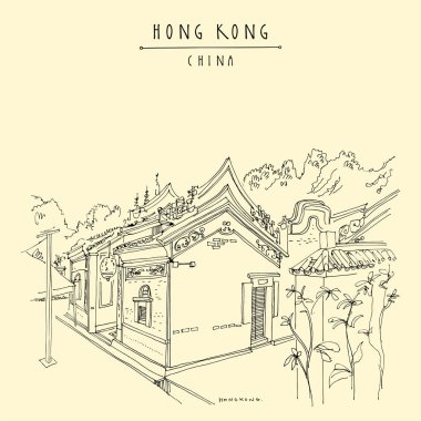 Hong Kong, China, Asia. Che Kung temple at Ho Chung. A nice and 