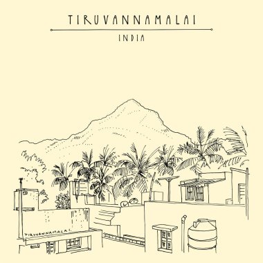 Tiruvannamalai, Tamil Nadu, South India. Arunachala sacred mount