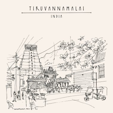 Tiruvannamalai (Tiru), Tamil Nadu, South India. Arulmigu Arunach