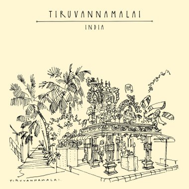 Tiruvannamalai (Tiru), Tamil Nadu, South India. Sri Vinayaka Tem