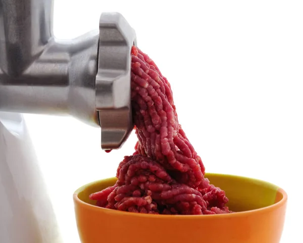 Meat Grinder Mince Isolated White Background — Stock Photo, Image
