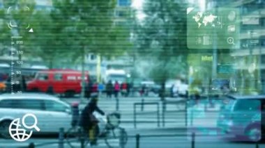 Otomobil - monitör - ekran - Cctv kamera - mavi geçen