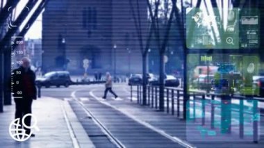 Kilise - monitör - ekran - Cctv kamera - mavi