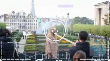 tarama - ipuçları - renkli - Hd algılama poz kız - radar-